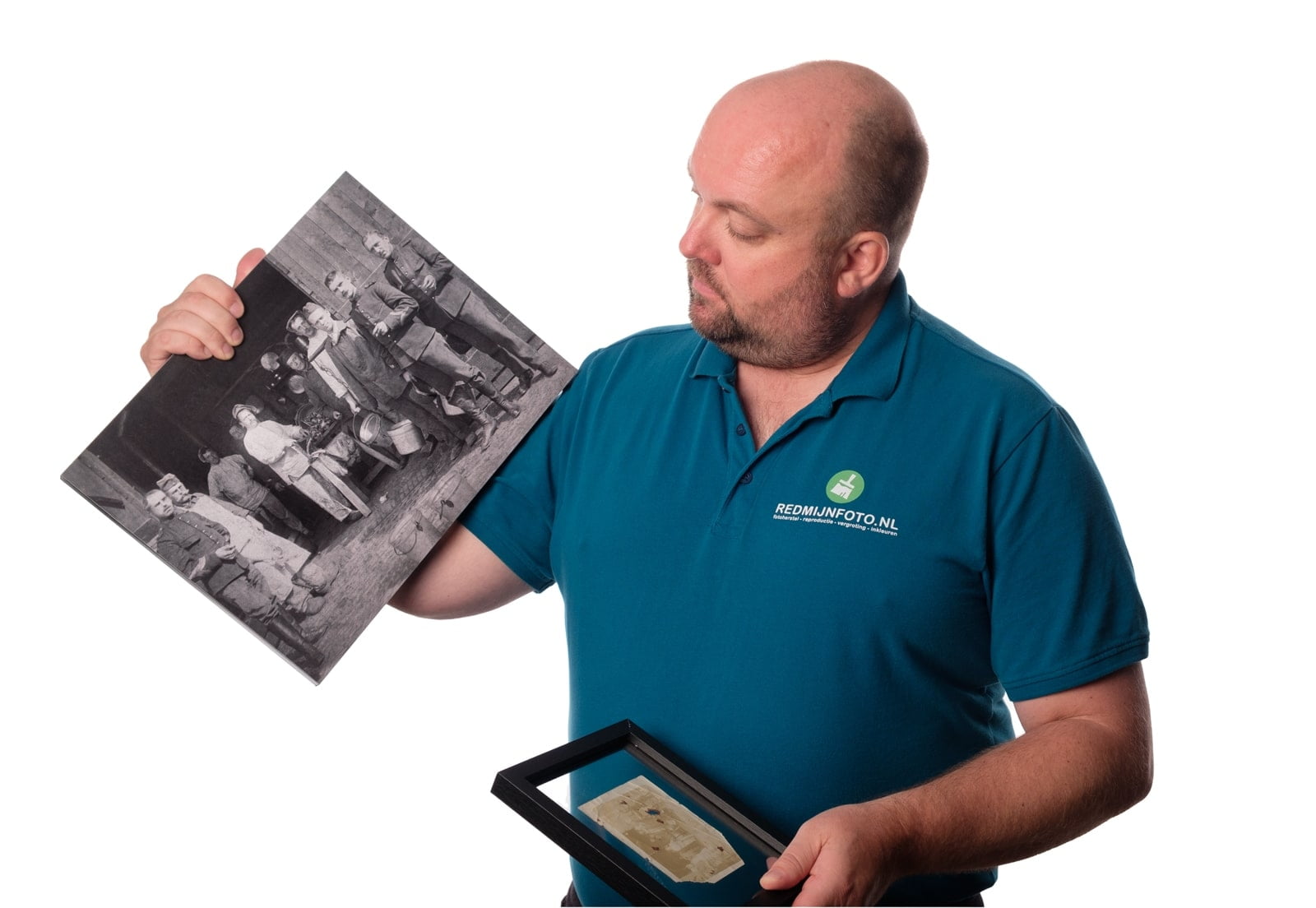 Oude foto laten herstellen en vergroten